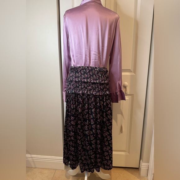J. Crew Featherweight Satin Skirt In Twilight Berry - Picture 4 of 5